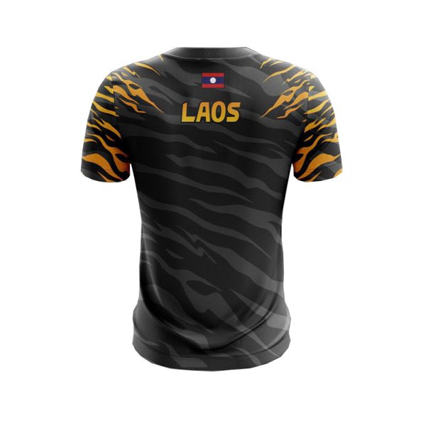 Round neck sports shirt, Tiger pattern, Tiger brand