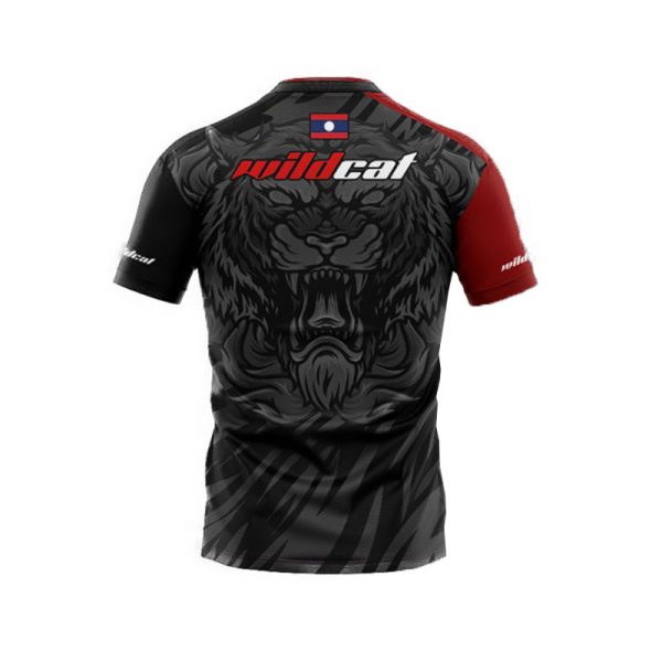 V-neck sports shirt (Red-Black) Tigers-Wildcat Brand - Image 2